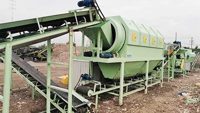 Sistem Penyaringan (Trommel Screen)